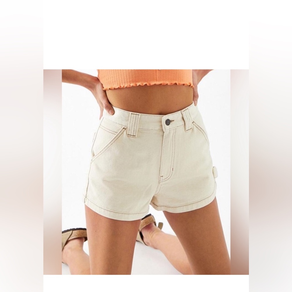 PacSun High Waist Cream Shorts